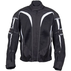 Roleff, textilní bunda, model RO607 (s membránou Wind-Tex), barva černá/bílá, velikost 3XL