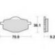 TRW Lucas, brzdové desky KH101 Sinter Offroad, Yamaha TDR 50 88-02, DT 80 85-97, DT 125 82-06, TDR 125 93-02, XT 350 85-95, XT