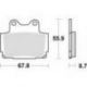 TRW Lucas, brzdové desky KH104 Organic, Yamaha TZR 125 88-92, FZS 600 98-03, SRX 600 86-95, XJ 600 / DIVERSION 92-03, přední / T