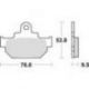 TRW Lucas, brzdové desky KH106/2 Organic, Honda MBX 125 84, Suzuki RM 250 86, DR 600 85-89, DR 650 90-91, přední