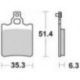 TRW Lucas, brzdové desky KH60 KH337 Organic, Aprilia RS 50 95-10, RX 50 91-03, TUAREG 125 88-89, KTM SX 60 98-00, SX 65 00-03,