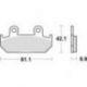 TRW Lucas, brzdové desky KH121 Organic, Honda CMX 450 86-89, CBR 600 87-94, XRV 750 90-92, přední