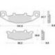 TRW Lucas, brzdové desky KH129 Organic, Kawasaki ZL 600 95-97, ZZR 600 / 1100 90-92, ZR 750 91-99, GPZ 900 90-94, GTR 1000 94-0
