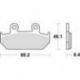 TRW Lucas, brzdové desky KH124 KH412 Sinter Street Honda VT 600 SHADOW '88, NX 650 DOMINATOR 90-94, VFR 750 86-87, CBR 1000 F