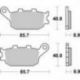TRW Lucas, brzdové desky KH174 Organic, Honda CBF 500 04-08, CB 600 HORNET 98-15, CBF 600 04-13, CBR / RR 600 91-07, NC 700 / 7
