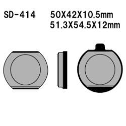 VESRAH KLOCKI HAMULCOWE KH33 PÓŁMETALICZNE KAWASAKI Z400/650/750/1000