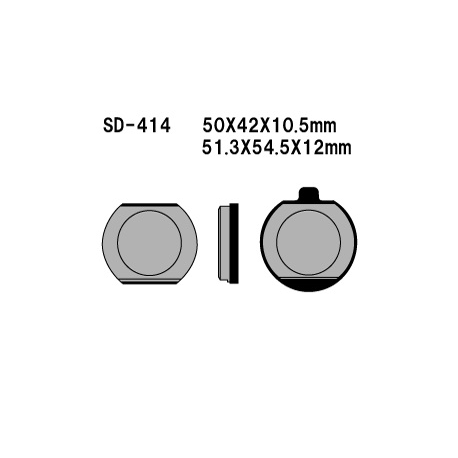 VESRAH KLOCKI HAMULCOWE KH33 PÓŁMETALICZNE KAWASAKI Z400/650/750/1000
