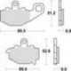 TRW Lucas, brzdové desky KH192 Organic, Kawasaki ZX6R 600 94-16, ZX6R 636 02-06, ER6 06-16, VERSYS 650 07-14, Z 750 04-06, ZX9R