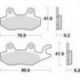 TRW Lucas, brzdové desky KH197 Organic, Honda XLV 125 01-13, VT 125 SHADOW 99-08, Suzuki BURGMAN 125 '14-, Yamaha TZR 50 97-00,
