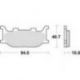 TRW Lucas, brzdové desky KH199 Sinter Street Yamaha XV/XVS 125 97-04, FZ6 04-10, XJ6 09-16, MT-03 06-14, XVS 1100/1300 99-16 P