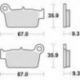 TRW Lucas, brzdové desky KH367 Sinter Offroad, Kawasaki KXF 250 04-, KLX 450 07-, KXF 450 04-, KXE 450 10-, Suzuki RMZ 250 04-,