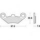 TRW Lucas, brzdové desky KH159 Sinter Offroad, Polaris SPORTSMAN 400 98-, SCRAMBLER 500 01-10, SPORTSMAN 700 / 800 07-09, přední