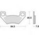 TRW Lucas, brzdové desky KH395 Sinter Offroad, ARCTIC CAT ATV 300 10-, TRV 450 11-, TBX / TRV 500 05-, PROWLER 700 08-, TRV 100