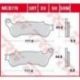 TRW Lucas, brzdové desky KH388 Organic, Honda CBF 500 04-08, CBF 600 04-15, NT 700 V 06-13, XL 700 V 08-13, XL 1000 V 04-13, SU