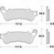 TRW Lucas, brzdové desky KH388 Sinter Street Honda CBF 500 04-08, CBF 600 04-15, NT 700 V 06-13, XL 700 V 08-13, XL 1000 V 04-