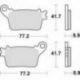 TRW Lucas, brzdové desky KH436 Sinter CB 600 HORNET 07-15, CBR 600 RR 07-16, CBR 1000 FIREBLADE 06-19, Kawasaki ZX6R 636 13-,