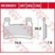 TRW Lucas, brzdové desky KH265/296 Sinter Street Kawasaki ZX-6R 636 NINJA 13-15, ZX-6R 636 NINJA 16-17, ZX 636 G ZX6R NINJA AB