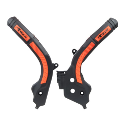 RACETECH OSŁONY RAMY (KOMPLET) BI-MATERIAL SUPER GRIP KTM SX 125/150 '16-18