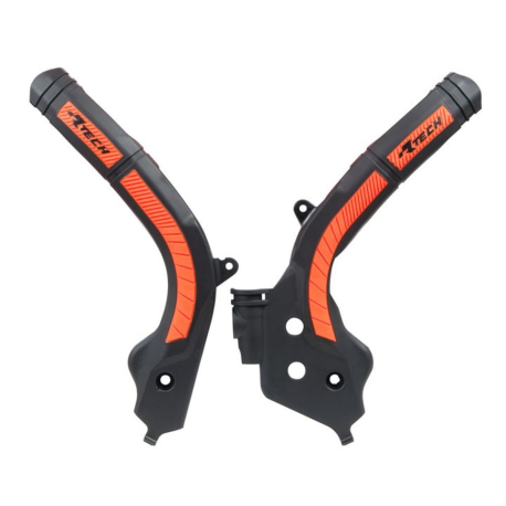 RACETECH OSŁONY RAMY (KOMPLET) BI-MATERIAL SUPER GRIP KTM SX 125/150 '16-18