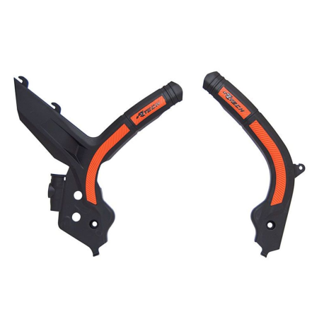 RACETECH OSŁONY RAMY (KOMPLET) BI-MATERIAL SUPER GRIP KTM SX 125/150/250 '19-21