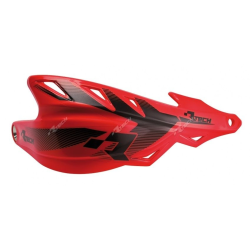 RACETECH OSŁONY RĄK (HANDBARY) RAPTOR KOLOR CZERWONY (Z MOCOWANIAMI NA KIEROWNICĘ 22
