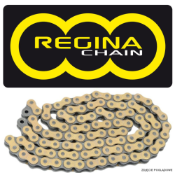 REGINA ŁAŃCUCH 520ZRP (120 OGNIW) Z-RING TOURING-STREET DO 1000 CCM ZŁOTY (ZAPINKA+ZAKUWKA) (135ZRP/00E)