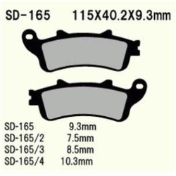 VESRAH KLOCKI HAMULCOWE KH261/KH281 SPIEK METALICZNY (ZŁOTE) (8