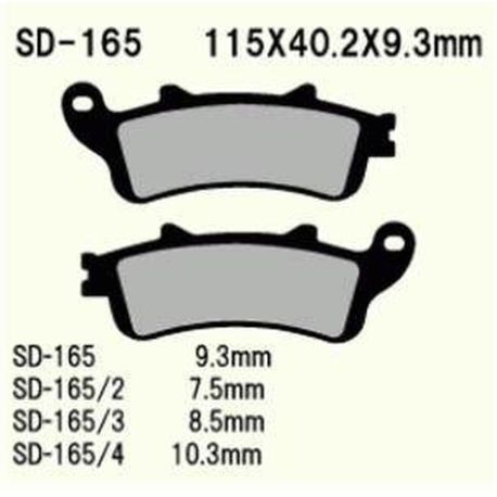 VESRAH KLOCKI HAMULCOWE KH261/KH281 SPIEK METALICZNY (ZŁOTE) (8