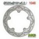 NG, přední brzdový kotouč, BMW F 800/R850,1100,1150/K 1200/1300/1600 (320X181X4,8) (5X14,0mm)