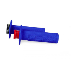 RACETECH 2022/04 MANETKI R20 LOCK-ON (22+25MM) KOLOR NIEBIESKI (HALF WAFFLE) + 8 ADAPTERÓW ROLGAZU