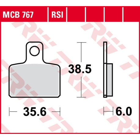 TRW LUCAS ZF KLOCKI HAMULCOWE KH351 ORGANIC GAS GAS TXT 125/200/250/280/300 '04-'11