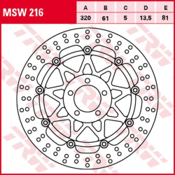 TRW LUCAS ZF TARCZA HAMULCOWA PRZÓD KAWASAKI ZX-7R/RR '96-'02