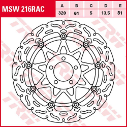 TRW LUCAS ZF TARCZA HAMULCOWA PRZÓD KAWASAKI ZX-7R/RR '96-'02