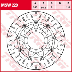 TRW LUCAS ZF TARCZA HAMULCOWA PRZÓD HONDA VFR 800F '14-