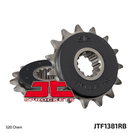 JT ZĘBATKA PRZEDNIA 2042 15 Z GUMĄ HONDA CB 500F/X '13-'15