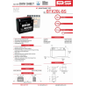 BS AKUMULATOR BTX20L-BS (YTX20L-BS) 12V 18AH 175X86X154 BEZOBSŁUGOWY - ELEKTROLIT OSOBNO (270A) (2) UE2019/1148