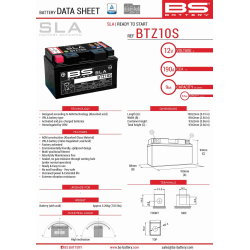 BS AKUMULATOR BTZ10S (FA) (YTZ10S)12V 8