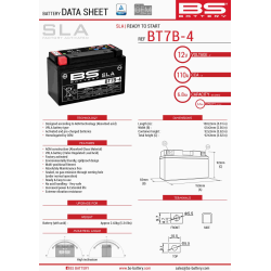 BS AKUMULATOR BT7B-4 (FA) (YT7B4) 12V 6