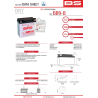BS AKUMULATOR BB9-B (YB9-B) (12N9-4B-1) 12V 9AH 135X75X139 Z ELEKTROLITEM OSOBNO - KONWENCJONALNY (115A) (6) UE2019/1148