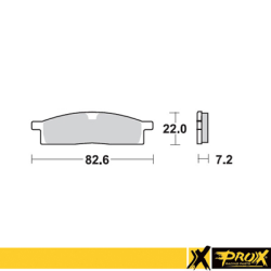 PROX KLOCKI HAMULCOWE KH119 YAMAHA YZ 80/85 '93-19
