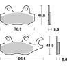 SBS KLOCKI HAMULCOWE KH165 / KH215 RACING DUAL CARBON KOLOR CZARNY