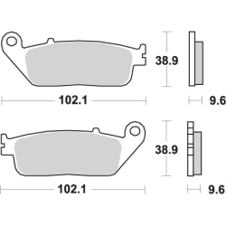 SBS KLOCKI HAMULCOWE KH196 STREET CERAMIC PASUJE DO: HONDA CB 500