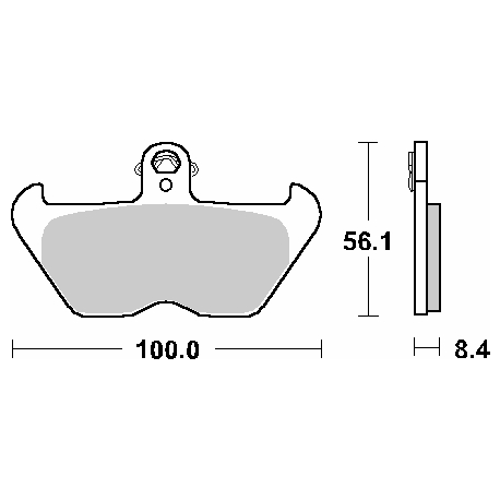 SBS KLOCKI HAMULCOWE KH407 / KH246 STREET CERAMIC KOLOR CZARNY PASUJE DO: BMW K1200