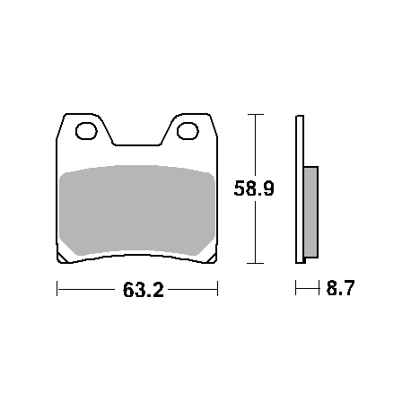 SBS PROMOCJA KLOCKI HAMULCOWE KH348 STREET CERAMIC KOLOR CZARNY PASUJE DO: YAMAHA FZS1000