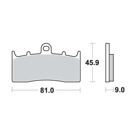 SBS KLOCKI HAMULCOWE KH613 STREET EXCEL SINTER KOLOR ZŁOTY PASUJE DO: BMW K1200/1300/1600