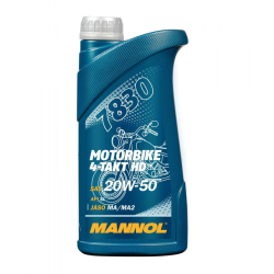 MANNOL OLEJ SILNIKOWY 4T MOTORBIKE HD 20W50 1L V-TWIN MA2 SEMISYNTETYK (JASO MA/MA2