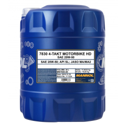MANNOL OLEJ SILNIKOWY 4T MOTORBIKE HD 20W50 20L V-TWIN MA2 SEMISYNTETYK (JASO MA/MA2