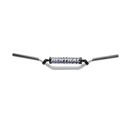 RENTHAL KIEROWNICA 7/8 CALA (22MM) MX MINI HANDLEBAR SILVER/GREY KAWASAKI KX 65 02-16 PADDED KOLOR SREBRNY/SZARY Z GĄBKA