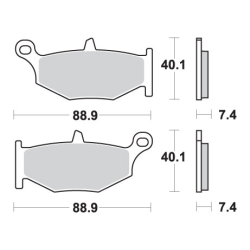 SBS KLOCKI HAMULCOWE KH419 STREET EXCEL/RACING SINTER KOLOR ZŁOTY PASUJE DO: SUZUKI GSX-R 600/750/1000/1300