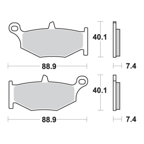SBS KLOCKI HAMULCOWE KH419 STREET EXCEL/RACING SINTER KOLOR ZŁOTY PASUJE DO: SUZUKI GSX-R 600/750/1000/1300